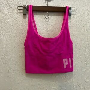 PINK Victoria's Secret Pink Racerback Adjustable Sports Bra Size Small